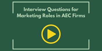 Interview Questions for Marketing Roles in AEC Firms