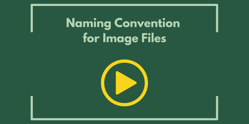 Naming Convention for Image Files