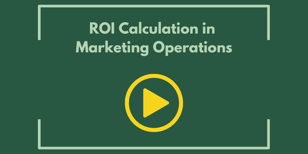 ROI Calculation in Marketing Operations