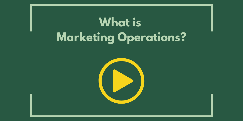 What is marketing operations?